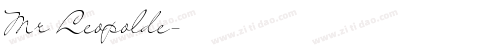 Mr Leopolde字体转换